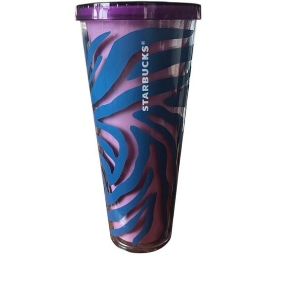 Starbucks 2021 Zebra Print Venti 24 Ounce Acrylic Tumbler - Picture 1 of 5